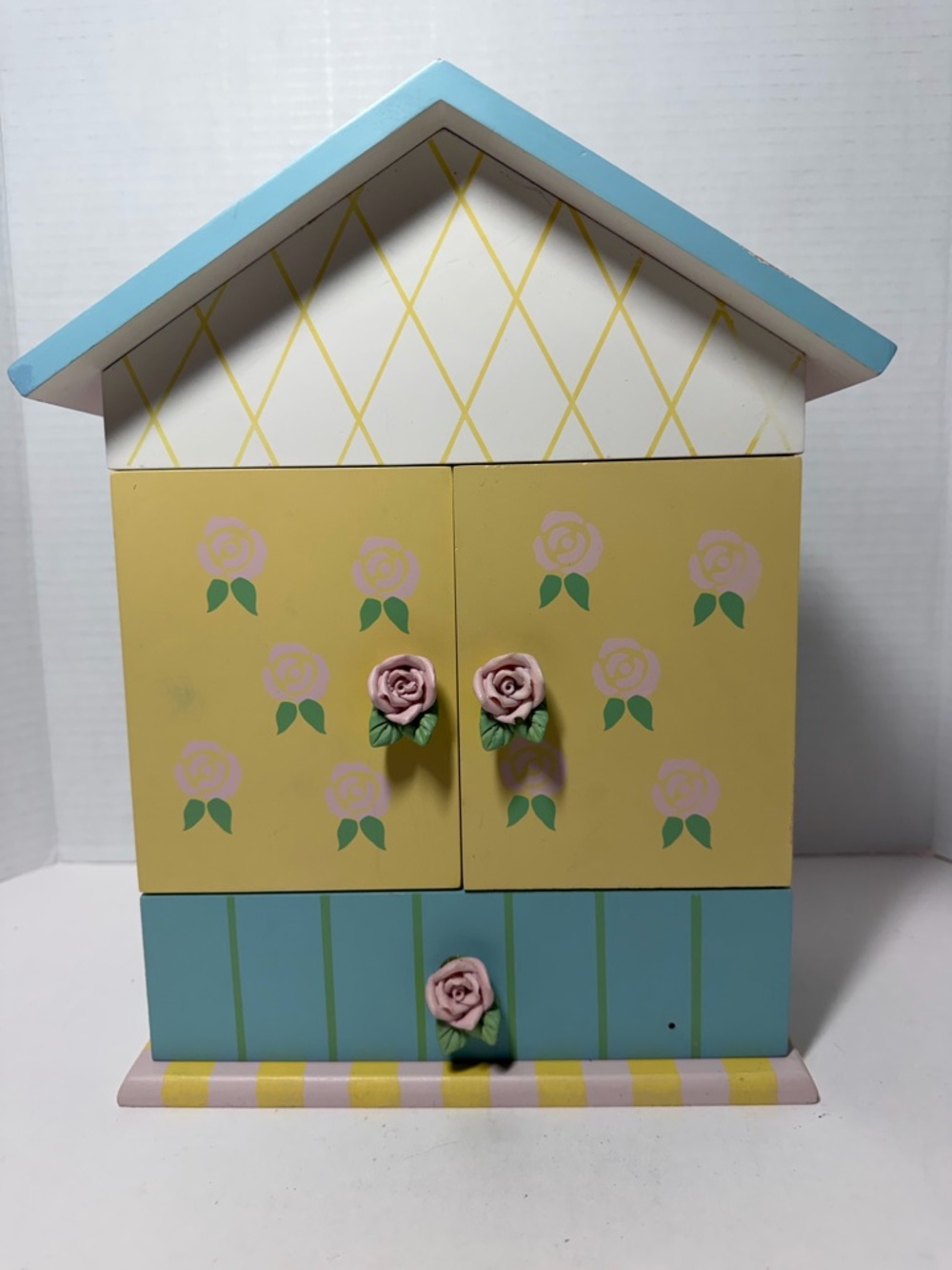 Decorative Wood Cabinet for jewelry or doll clothing